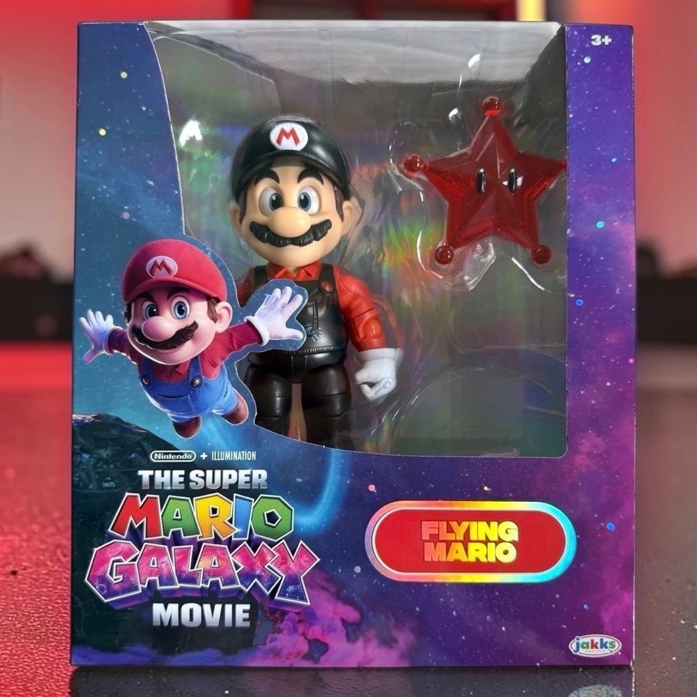Jakks Pacific The Super Mario Galaxy Movie Flying Mario Action Figure